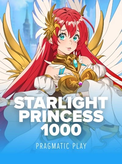Starlight Princess 1000 slot game featuring an anime-style princess. Pragmatic Play.