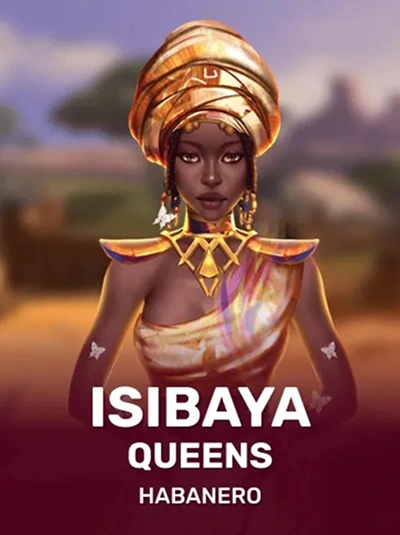 Isibaya Queens slot game by Habanero. Casino themed image.